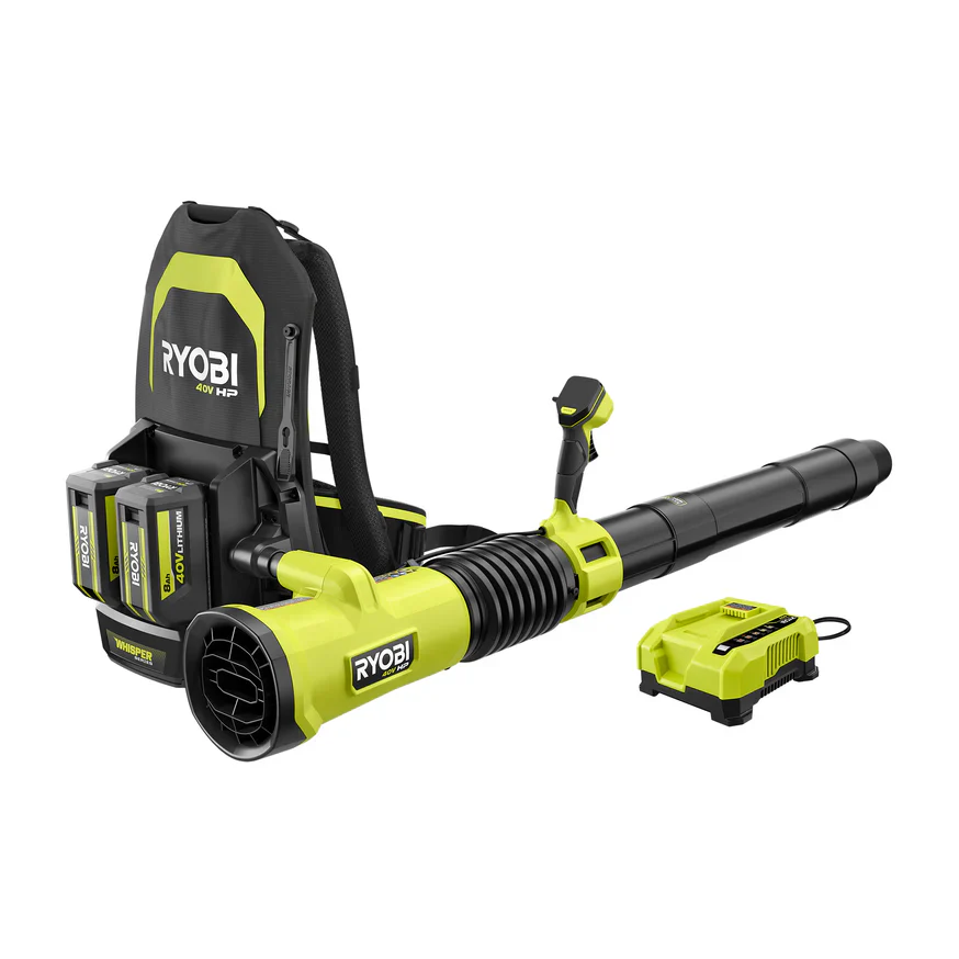 40V HP Brushless 850 CFM WHISPER SERIES Backpack Blower Kit